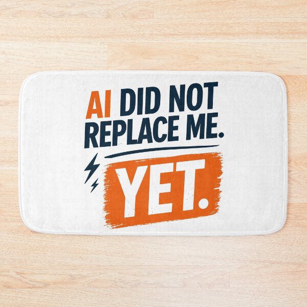 Item preview, AI did not replace me. Yet designed and sold by aipolohu.
