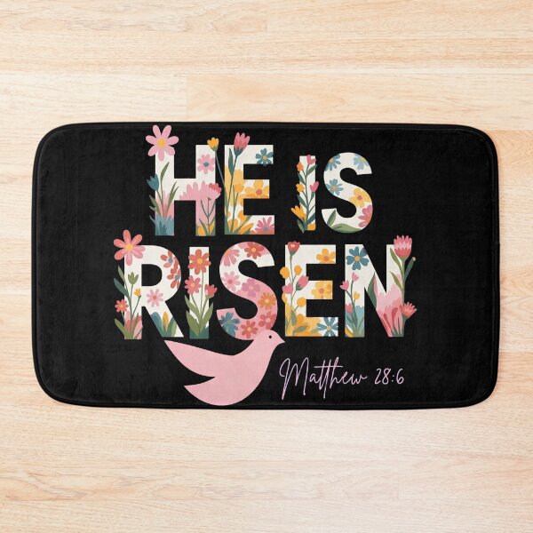 Item preview, He Is Risen T-Shirt Floral Lettering Easter Shirt Christian Dove Matthew 28:6 Religious Spring Tee Faith Apparel designed and sold by Dmo3HarkoArt.