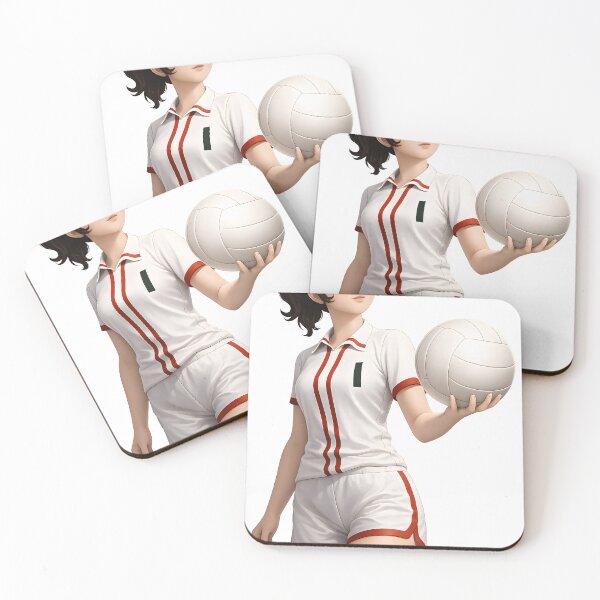 Item preview, Anime Volleyball Girl Vintage-Sport Aesthetic Illustration designed and sold by Apocryphalwar.