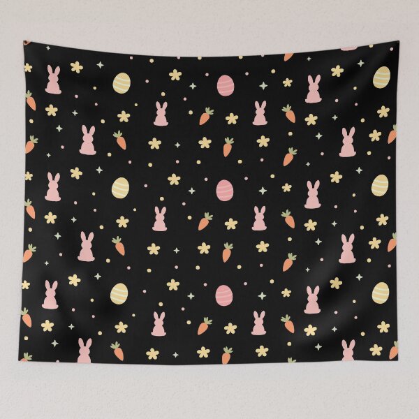 Item preview, Easter pattern - carrots and rabbit  designed and sold by Oana Andreea Shop.
