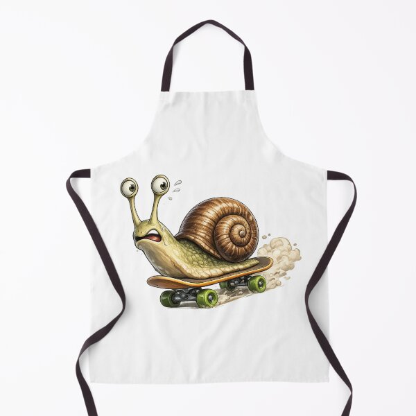 Item preview, Snail on a skateboard with a vertigo-stricken face designed and sold by CrisC00l.