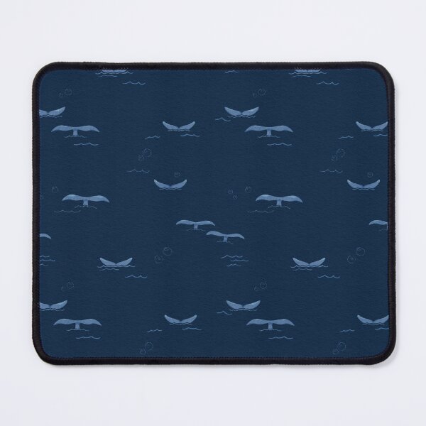 Item preview, High Contrast Baby Blue Whale Tail Navy Sea Coastal Pop Art designed and sold by studiomamabara.