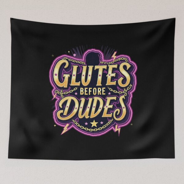 Item preview, Glutes Before Dudes – Gay Gym Power, Bold Pride Vibes designed and sold by InkDazzle.