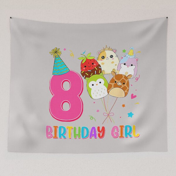 Item preview, Birthday Girl Squish Squad 8 Years Old Cute 8th Birthday designed and sold by MabelWells.