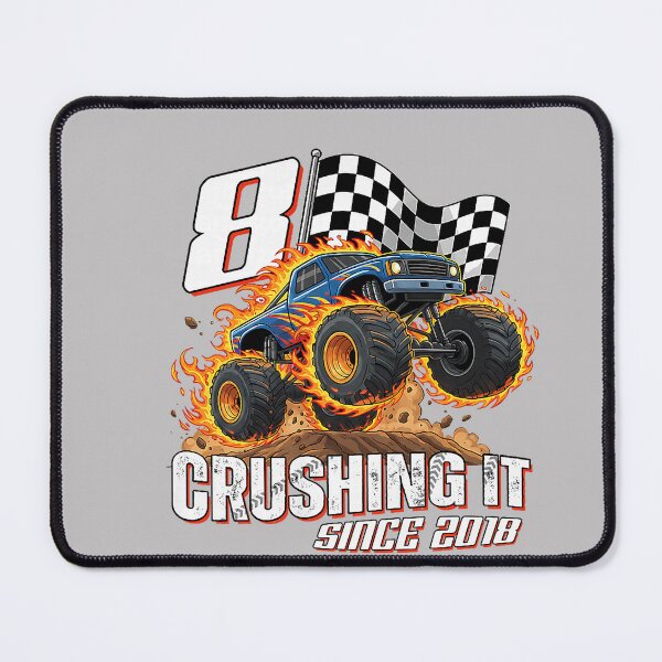 Item preview, Birthday Monster Truck 8 Year Old Boys 8th Party Born 2018 designed and sold by MabelWells.