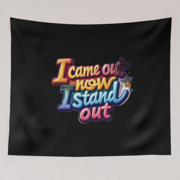 Item preview, Proud to Stand Out: Bold Colorful LGBT Pride Statement designed and sold by InkDazzle.