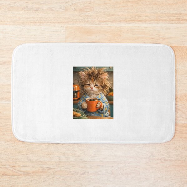 Item preview, funny cats with coffee design. Meow-chine Brewed Bliss: Cats Gone Caffeinated designed and sold by Ulikedigital14.