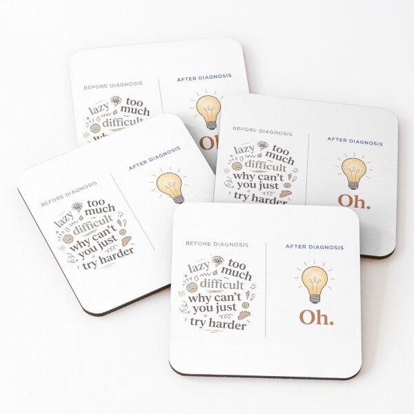 Item preview, ADHD Autism Funny Diagnosis Mug  designed and sold by wyrddifferent.