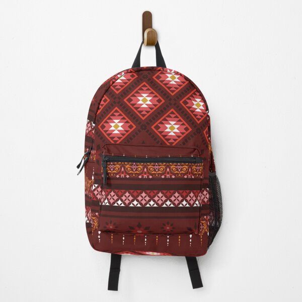 Item preview, Traditional Ornamental Geometric Pattern in Red Tones designed and sold by PowerAntShop.