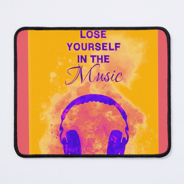 Item preview, Music Lover Quote with Headphones designed and sold by Clauando.