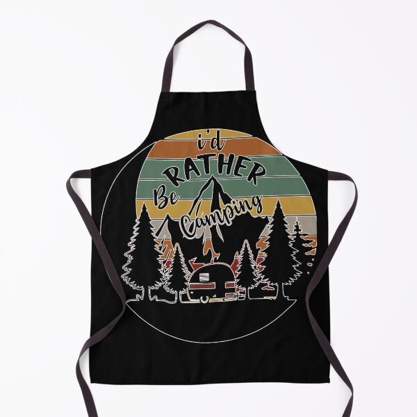 Item preview, I’d Rather Be Camping Vintage Retro Camper Design designed and sold by Ladys-Gents.