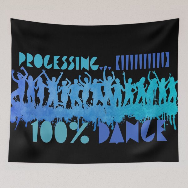 Item preview, Vibe Check: 100% Dance - Minimalist Loading Bar Typography designed and sold by Mini Pixel Perfect Co..