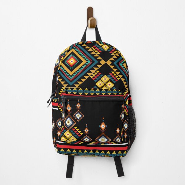 Item preview, Bold Tribal Geometric Pattern on Black Background designed and sold by PowerAntShop.