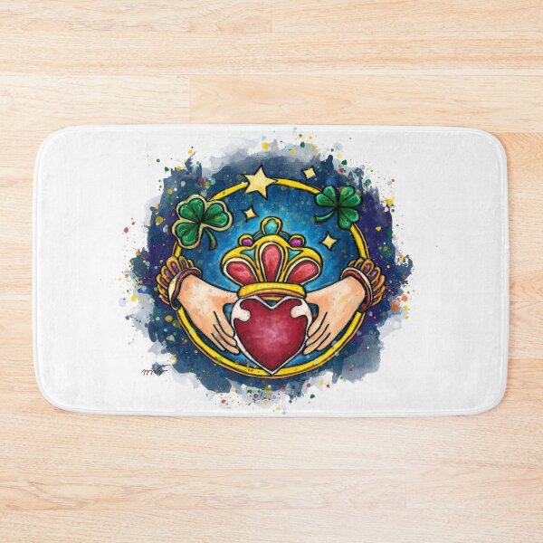 Item preview, Claddagh ring with bright colors, love loyalty and friendship symbol designed and sold by NadiaChevrel.