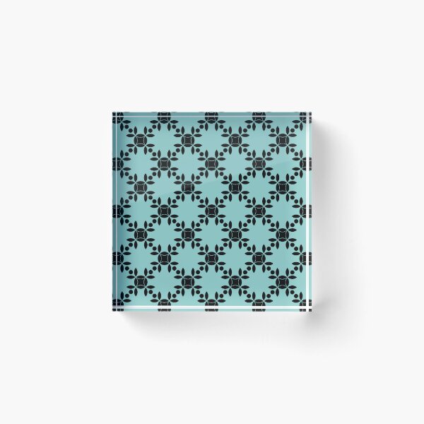 Item preview, Duck egg blue lattice geometric seamless repeating pattern designed and sold by SeamlessDsign.