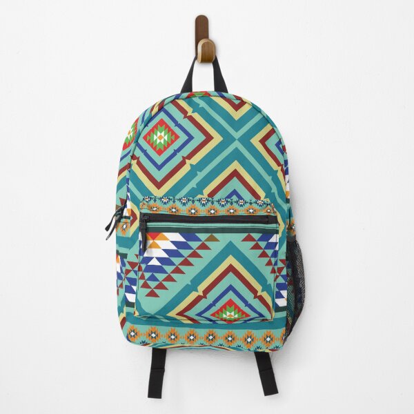 Item preview, Ethnic Geometric Seamless Pattern in Turquoise Tones designed and sold by PowerAntShop.