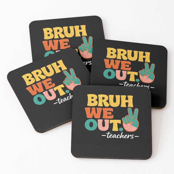 Item preview, Bruh We Out Teachers Peace Retro Last Day of School Funny  designed and sold by clothesy7.