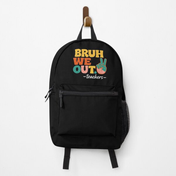 Item preview, Bruh We Out Teachers Peace Retro Last Day of School Funny  designed and sold by clothesy7.