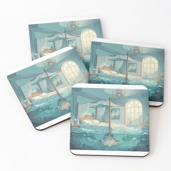 Item preview, Dreamy ocean bedroom designed and sold by tigrootiger.