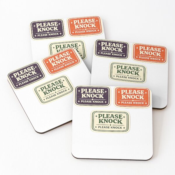 Item preview, Please Knock First Door Quote designed and sold by INKPOPTOURI.