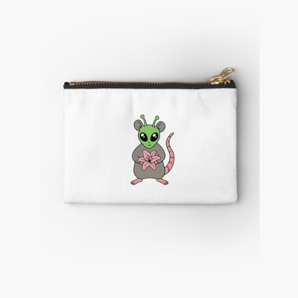 Item preview, Alien Rat Holding a Pink Lily Botanical Mashup designed and sold by ogduckboy.