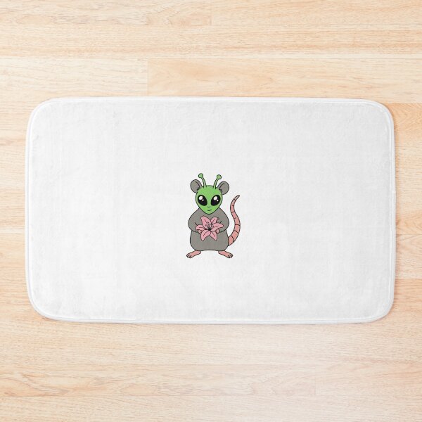 Item preview, Alien Rat Holding a Pink Lily Botanical Mashup designed and sold by ogduckboy.