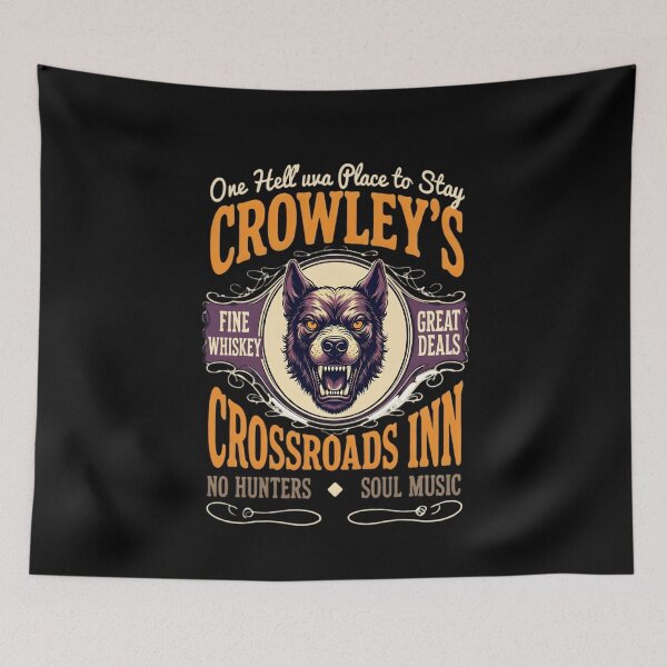 Item preview, Crowley’s Crossroads Inn: Supernatural Art designed and sold by TshirtsOnline-.