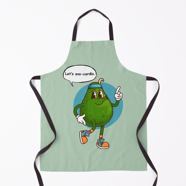 Item preview, Funny Avocado Workout Pun – Let’s Avo-Cardio Cute Cartoon Fitness Sticker designed and sold by RositaArtStudio.
