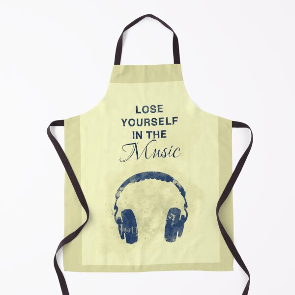 Item preview, Minimal Headphones Art with Inspirational Music Quote designed and sold by Clauando.