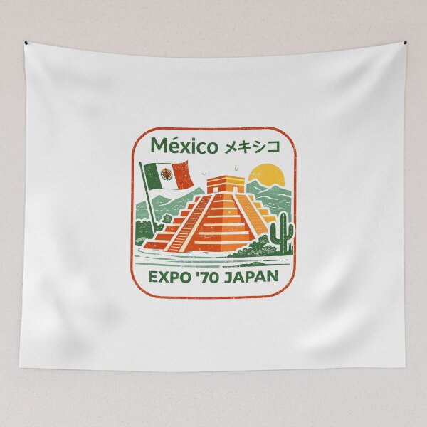 Item preview, Mexico Expo '70 Japan T-Shirt designed and sold by Matinez Pink.
