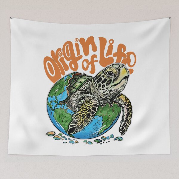 Item preview, Sea Turtle Origin of Life – Save Earth Eco Ocean Conservation Illustration designed and sold by Apostrophe8.