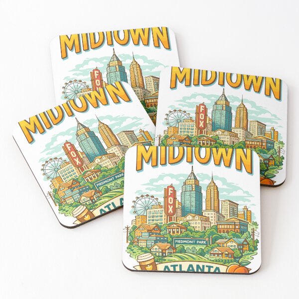 Item preview, Atlanta Midtown Cityscape T-Shirt designed and sold by Matinez Pink.