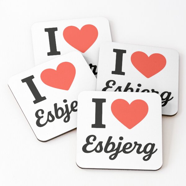Item preview, I Love Esbjerg | Denmark Coastal City Typography | Maritime Culture & Nordic Charm Design designed and sold by PaintedPixels01.