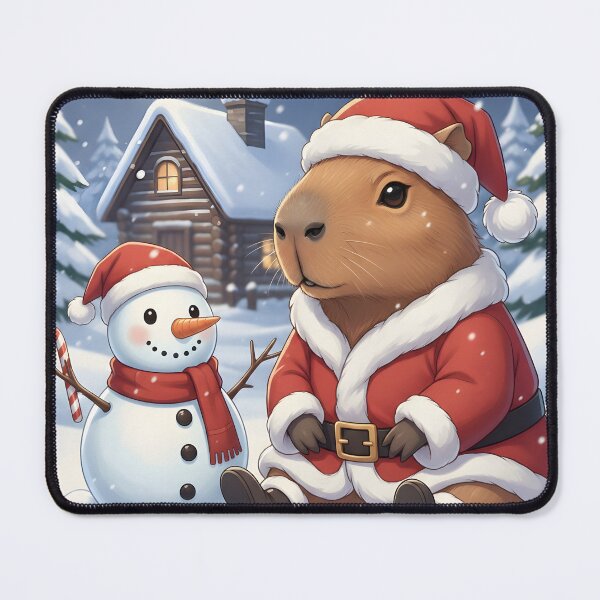 Item preview, A Happy Capybaras Christmas  designed and sold by OooWeeArt.