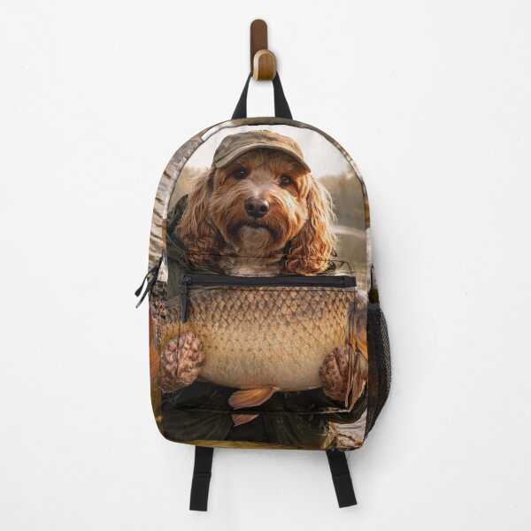 Item preview, Cockapoo Carp Fisherman with a Big Catch designed and sold by Paul Thompson Photography.