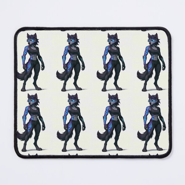 Item preview, Cyberpunk Wolf Girl – Neon Furry Warrior Aesthetic designed and sold by EchoWave11.
