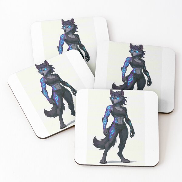 Item preview, Cyberpunk Wolf Girl – Neon Furry Warrior Aesthetic designed and sold by EchoWave11.