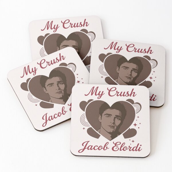 Item preview, My Crush Facob-Elordi Retro Heart Aesthetic Fan Art designed and sold by Gettingalong.