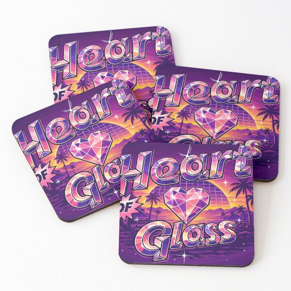 Item preview, Heart of Glass Retro Palm Trees designed and sold by Matinez Pink.