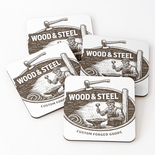 Item preview, Wood & Steel Custom Forged Goods T-Shirt designed and sold by Matinez Pink.