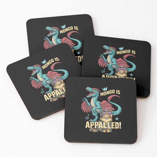 Item preview, Mongo Is Appalled Funny Dinosaur and Fancy Cat Aesthetic designed and sold by haitrieuic96.