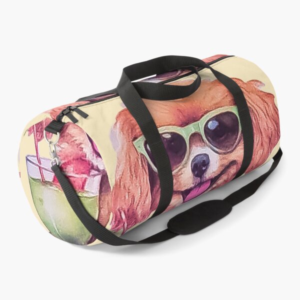 Item preview, Tropical Summer Vacation Puppy | Dog with Cocktails & Sunglasses  designed and sold by Tokraz-art.