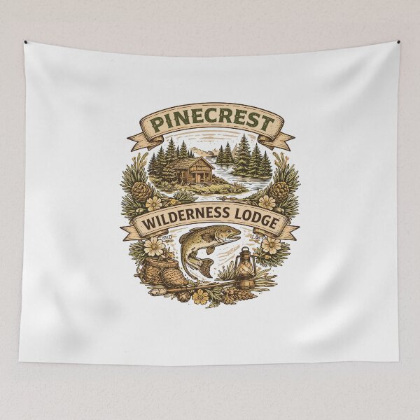 Item preview, Pinecrest Wilderness Lodge T-Shirt designed and sold by Matinez Pink.