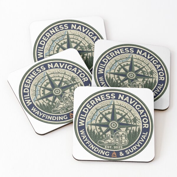 Item preview, Wilderness Navigator: Embroidered Wayfinding & Survival Patch Design designed and sold by FarDesign.