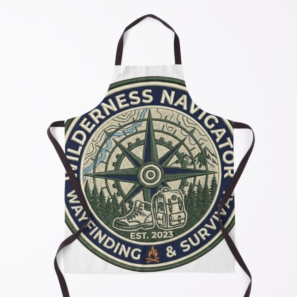 Item preview, Wilderness Navigator: Embroidered Wayfinding & Survival Patch Design designed and sold by FarDesign.