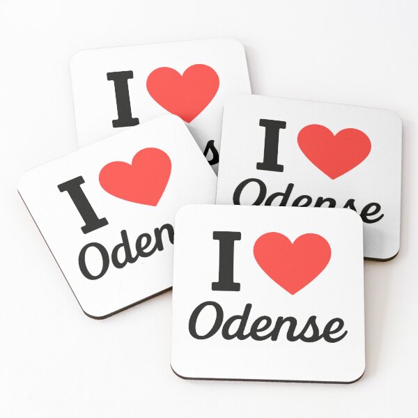 Item preview, I Love Odense | Denmark City Typography | Culture, History & Urban Charm Design designed and sold by PaintedPixels01.