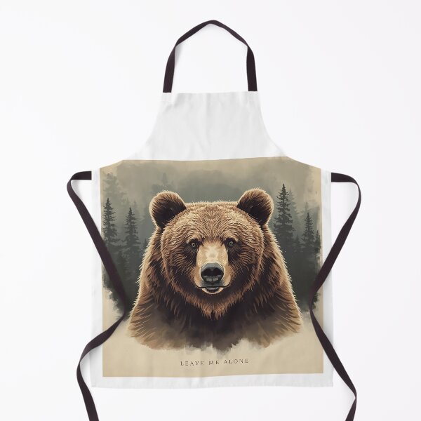 Item preview, Leave Me Alone Bear – Introvert Wilderness Art designed and sold by Kavya Art.