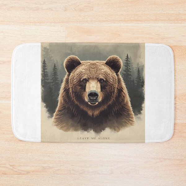 Item preview, Leave Me Alone Bear – Introvert Wilderness Art designed and sold by Kavya Art.