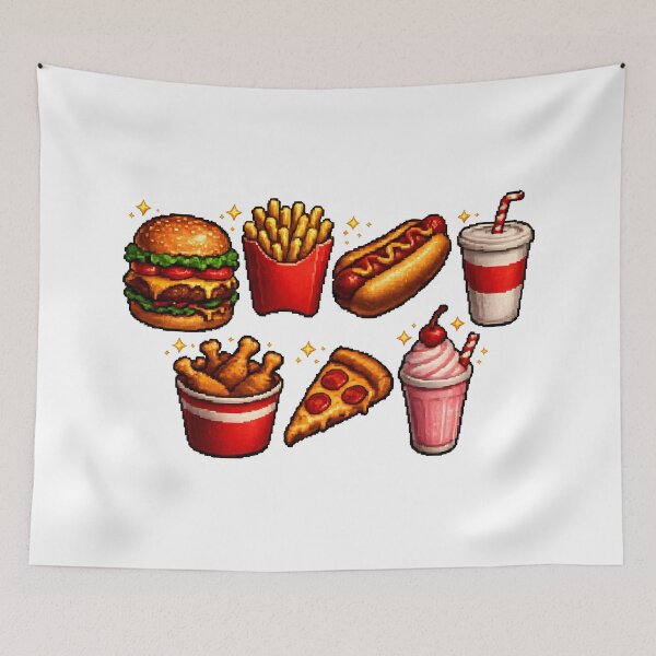 Item preview, Pixel Fast Food Collection designed and sold by redsharkuk.