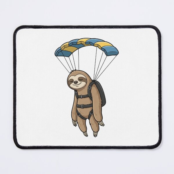Item preview, Funny Skydiving Sloth Paragliding Peacefully in the Air designed and sold by Kvarny.